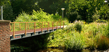 3D visual visualisatie exterieur brug render park platteland render 3D visual visualisatie exterieur brug render park platteland render