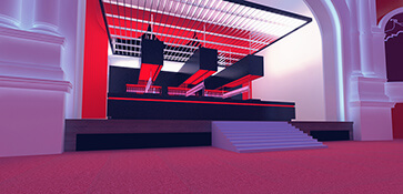 3D visual visualisatie event evenement opbouw opzet impressie render