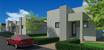 Artist Impression vastgoed visualisatie exterieur woning woningbouw render