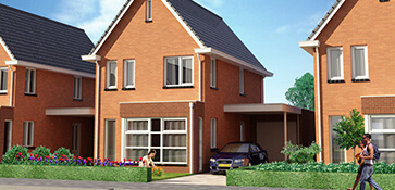 Artist Impression vastgoed visualisatie exterieur woning woningbouw render